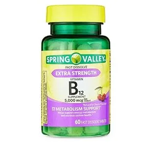 4 TOP CARE Extra Strength Vitamin B12 Fast Dissolve Tablets Cherry 5 000 mcg 60 Count - product information 2