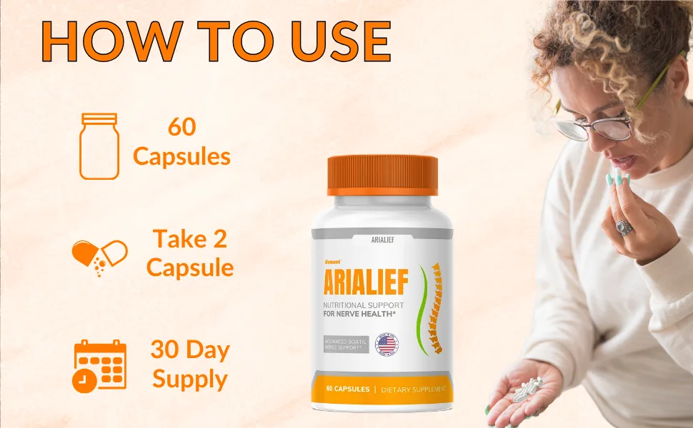 Sonavi Arialief -Arialief Capsules for Neuropathy Arialief for Neuropathy Arialief Nutritional Support for Nerve Health 120 Capsules (Pack-2) - arialief nutritional support for nerve health,arialief capsules,arialief capsules for neuropathy