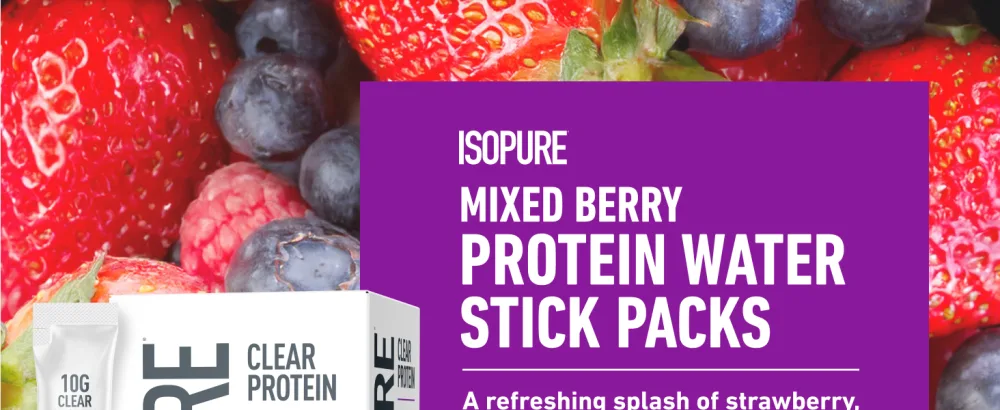 Isopure Clear Protein Stick Pack Mixed Berry 20 Count (Pack of 1) - product information 1
