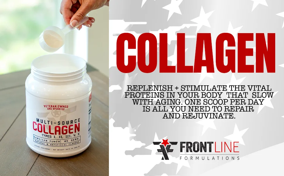 FRONTLINE FORMULATIONS Multi-Source Collagen Promotes Hair Skin and Nail Health (Florida Sunshine) - multi source collagen