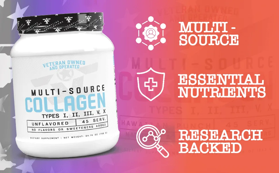 FRONTLINE FORMULATIONS Multi-Source Collagen Promotes Hair Skin and Nail Health (Florida Sunshine) - multi source collagen