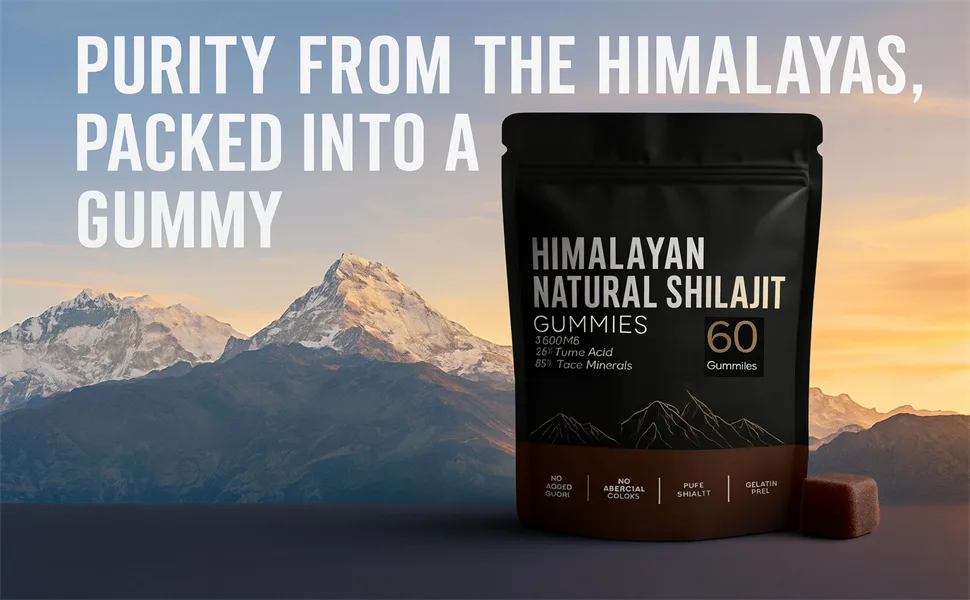 Himalayan Shilajit Gummies Natural Energy and Focus Non-GMO 60 Gummies (1) - Himalayan Shilajit Gummies