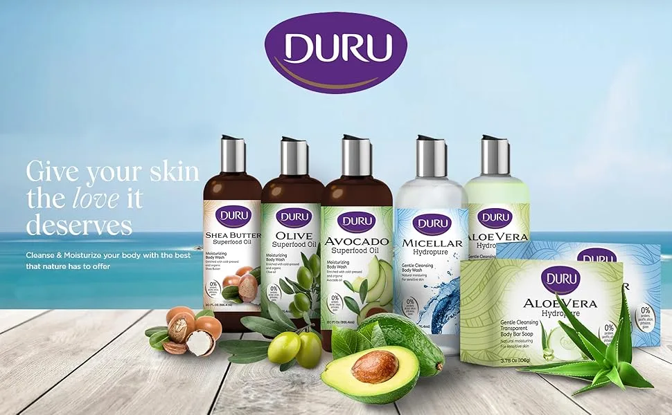Duru Coconut Moisturizing Spray Lotion - Spray Moisturizer Coconut Oil Lotion 48 Hour Moisture Body Lotion - Duru Body Care