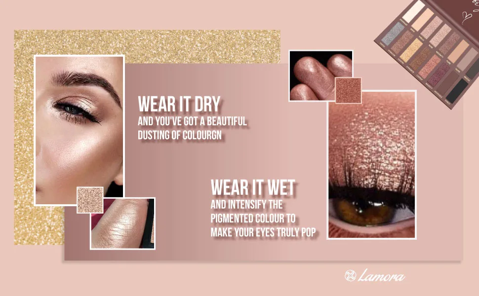 Best Pro Eyeshadow Palette Makeup - Matte Shimmer 16 Colors - Highly Pigmented - Professional Nudes Warm Natural Bronze Neutral Smoky Cosmetic Eye Shadows AU Naturel - eyeshadow palette highly pigmented