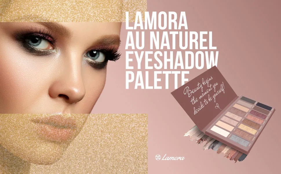 Best Pro Eyeshadow Palette Makeup - Matte Shimmer 16 Colors - Highly Pigmented - Professional Nudes Warm Natural Bronze Neutral Smoky Cosmetic Eye Shadows AU Naturel - eyeshadow palette shimmer