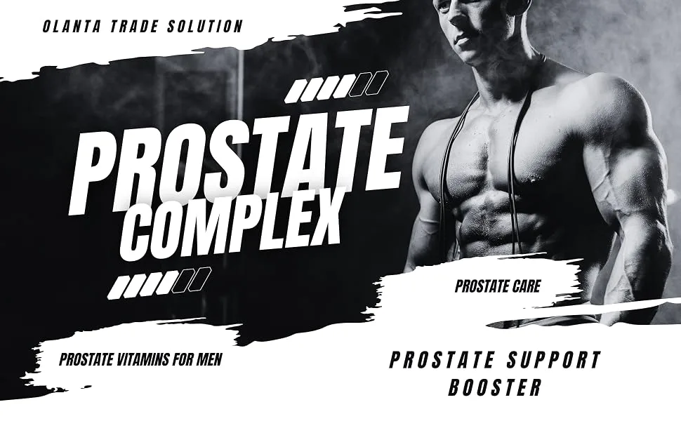 OLANTA TRADE SOLUTION Prostate Support Complex - Prostate Advanced Formula Nettle Extract for Prostate Health Extract and Pygeum africanum Extract Prostate Health Support - 1 Bottle 60 Capsules - Prostate support complex new