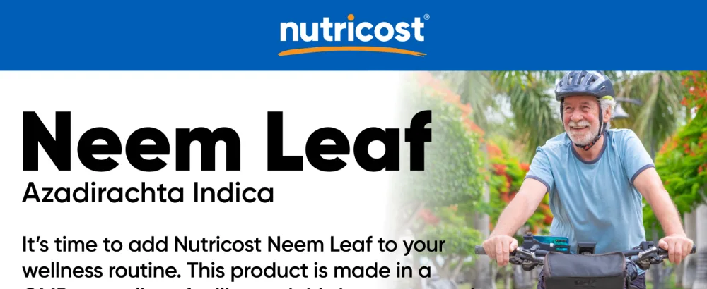 Nutricost Neem Leaf Capsules (1 100 mg) 120 Capsules - 60 Servings - Neem Leaf