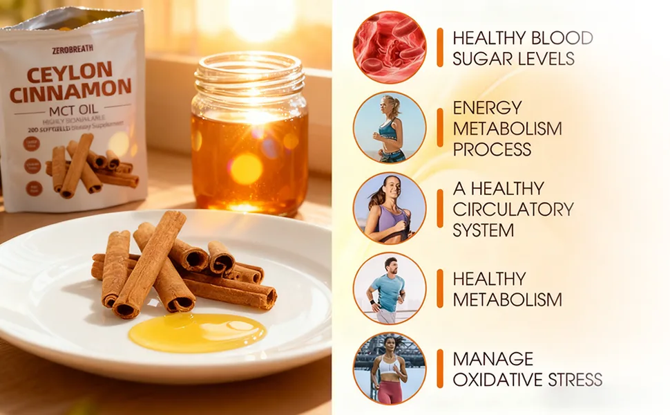 AMUA Lirae Extra Strength Cinnamon Supplements Ceylon Cinnamon 7 200mg Equivalent | 200 Softgels with MCT Oil | Highly Bioavailable Herbal Extract | Non-GMO Gluten Free(1PCS) - Extra Strength Cinnamon Supplements