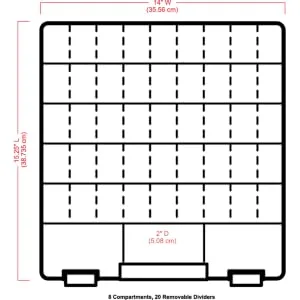 ArtBin 6820AG Thread Storage Tray  Sewing & Craft Organizer Unit  Holds Up to 21 Spools of Thread  White - 9101ab