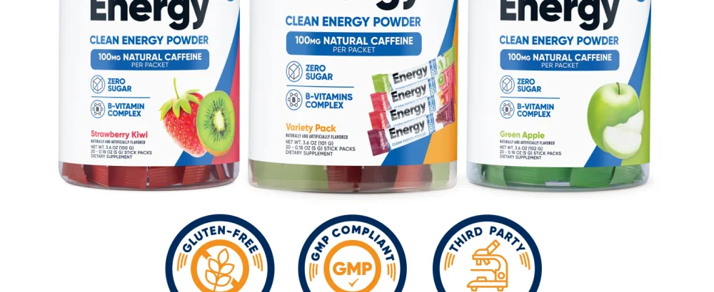 Nutricost Energy Complex Stickpacks (20 Servings) Flavor Variety Pack - Gluten-Free + Non-GMO - Energy Complex