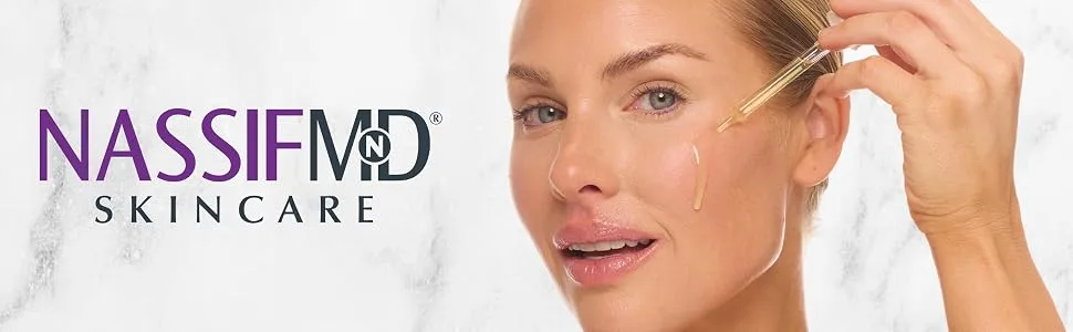 NassifMD Hydro-Gel with Hylauronic Acid Moisturizer Salicylic Acid Serum Retinol Serum for Face - Brightening