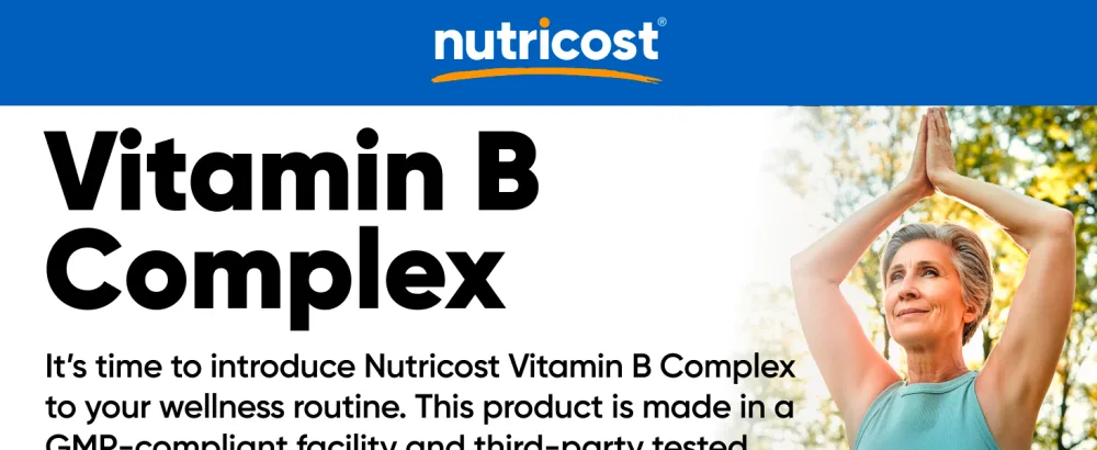 Nutricost High Potency Vitamin B Complex 462mg 120 Capsules - with Vitamin C - Energy Complex 120 Count (Pack of 1) - Vitamin B Complex