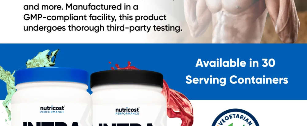 Nutricost Intra-Workout Powder 30 Servings (Pink Lemonade) - Non-GMO Gluten Free Intraworkout Supplement - Intra Pink Lemonade