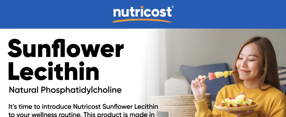 Nutricost Sunflower Lecithin (1 Pound) - Natural Phosphatidylcholine Vegan Gluten-Free GMO-Free - Sunflower Lecithin