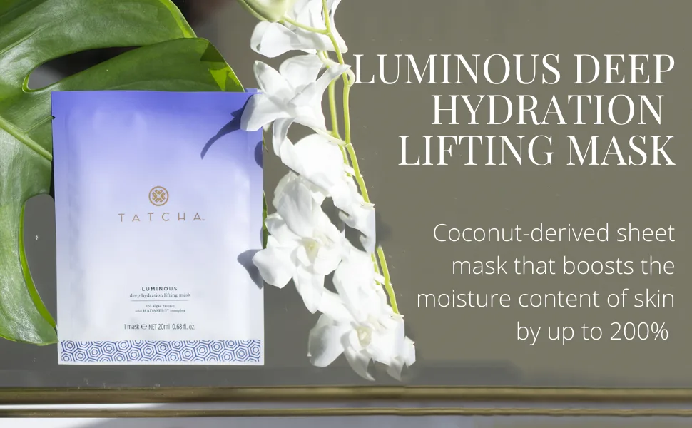 Tatcha Luminous Deep Hydration Lifting Mask | Single Use Mask for Luminous Skin  20 ml | 0.68 oz - tatcha Luminous Deep Hydration Lifting Mask