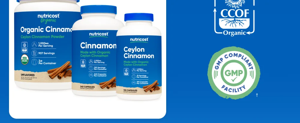 Nutricost Organic Ceylon Cinnamon Powder (2 pounds) - Vegan Gluten-Free GMO-Free - Liposomal Vitamin C