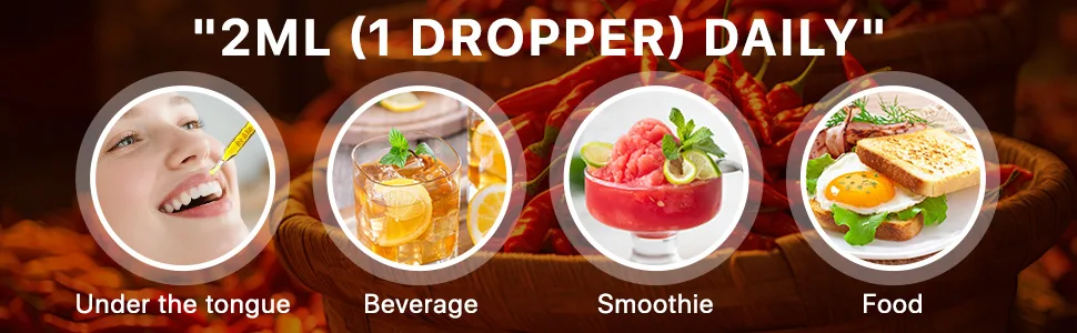 Cayenne Pepper Drops Supplement Liquid Blend of Hawthorn Berry Beetroot Turmeric VIT K2+D3 Daily Health Boost (2oz) - Cayenne Pepper Drops