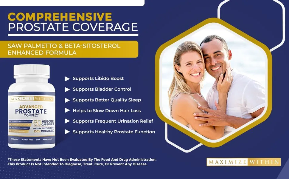 Maximum Slim Advanced Prostate Complex* Dietary Supplement Capsules 60 Count (Pack of 1) - comprehensive coverage