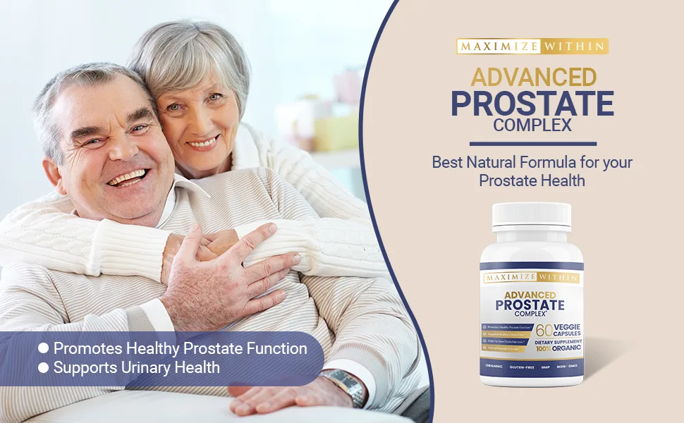 Maximum Slim Advanced Prostate Complex* Dietary Supplement Capsules 60 Count (Pack of 1) - Prostate health urinate health