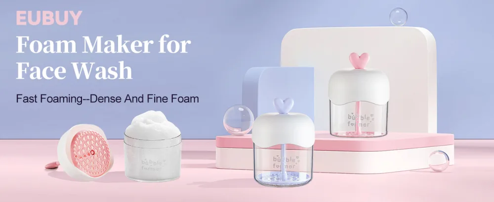 EUBUY Foam Maker for Face Wash Cleansing Bubble Foam Maker Cup Rich Cream Foamer Deep Cleanser Facial Skin Cleansing Care - Foam Maker for Face Wash