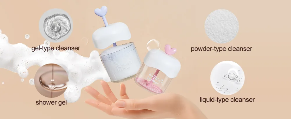 EUBUY Foam Maker for Face Wash Cleansing Bubble Foam Maker Cup Rich Cream Foamer Deep Cleanser Facial Skin Cleansing Care - Foam Maker for Face Wash