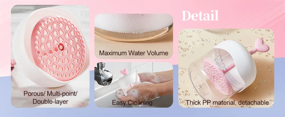 EUBUY Foam Maker for Face Wash Cleansing Bubble Foam Maker Cup Rich Cream Foamer Deep Cleanser Facial Skin Cleansing Care - Foam Maker for Face Wash