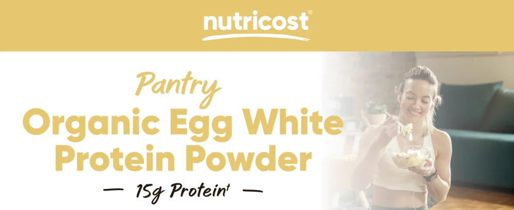 Nutricost Pantry Organic Egg White Protein Powder (1 LB) - GMO-Free Gluten-Free - Egg White Protein Powder