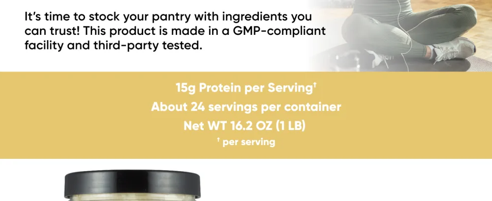 Nutricost Pantry Organic Egg White Protein Powder (1 LB) - GMO-Free Gluten-Free - Egg White Protein Powder