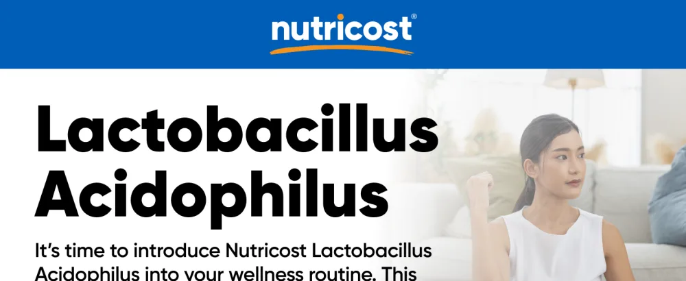 Nutricost Lactobacillus Acidophilus 500 Million CFU Per Serving (120 Capsules) - Lactobacillus Acidophilus