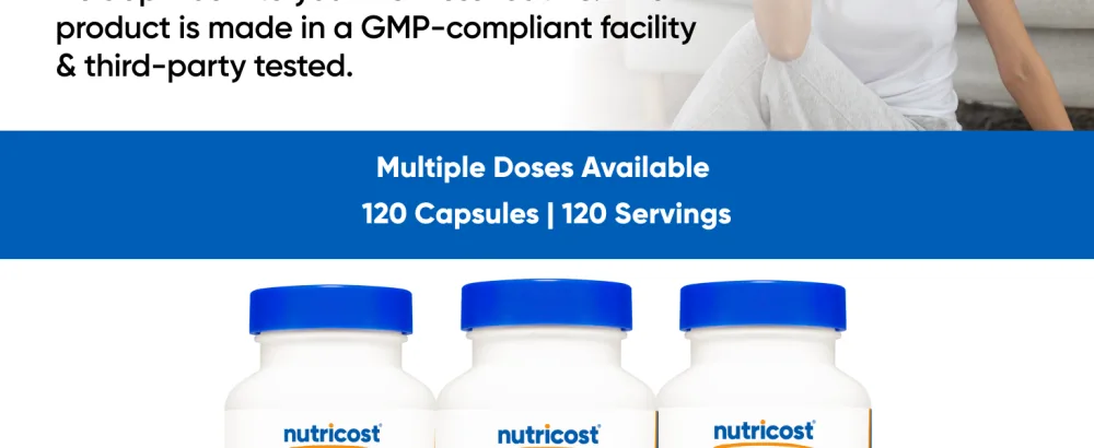 Nutricost Lactobacillus Acidophilus 500 Million CFU Per Serving (120 Capsules) - Lactobacillus Acidophilus