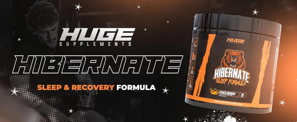 Hibernate Sleep Supplement Complete & Optimally Dosed Sleep Recovery Formula Relax & Unwind Includes GABA Valerian Root Melatonin 5-HTP & More (30 Servings) (Peach Mango) - Hibernate Sleep Supplement