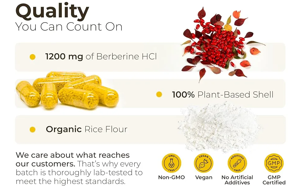 Vireva Berberine 1200 High-Potency Plant-Based Formula for Metabolic Optimization Cellular Vitality & Whole-Body Wellness 60 Vegan Capsules Clean Non-GMO Premium Grade - Concentrated berberine supplement