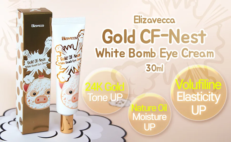 Elizavecca Gold CF-Nest White Bomb Wrinkles Functionality Eye Cream 30ml / - Gold CF-Nest white bomb Eye cream