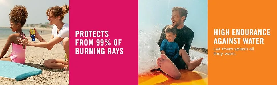 Banana Boat Kids Max Protect & Play Clear Spray Sunscreen SPF 100 6oz + Sport Ultra Lip Balm SPF 50 Twin Pack - product information 2