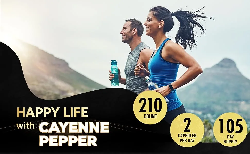 Cayenne Pepper Supplement with Turmeric Curcumin Root Ginger Root Ceylon Cinnamon Bark & More - Immune System Joint Health & Digestive Health Support - 210 Capsules - Nu47.2. Nuqiit - Cayenne - Digestion - 1000mg - 210 caps