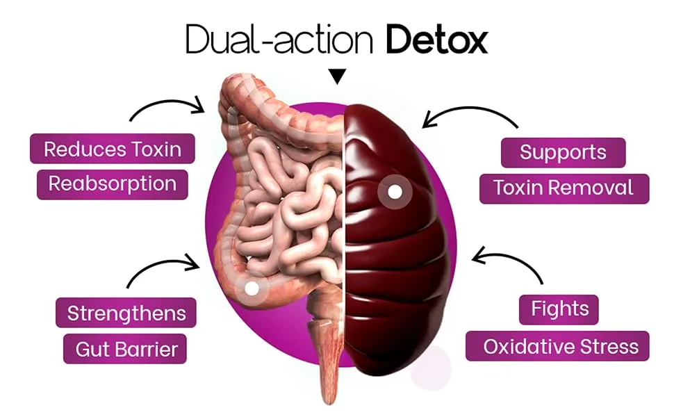 Liver Detox Supplement 30 000mg Milk Thistle Extract Turmeric Artichoke & Glutathione Supports Liver Health & Antioxidant Function 60 Tablets - product information 3