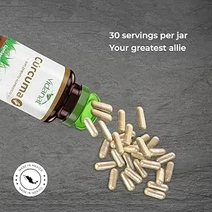Vidanat Turmeric Curcumin 60 Capsules Natural Joint Support & Immune Health - B0997H1W1M.3