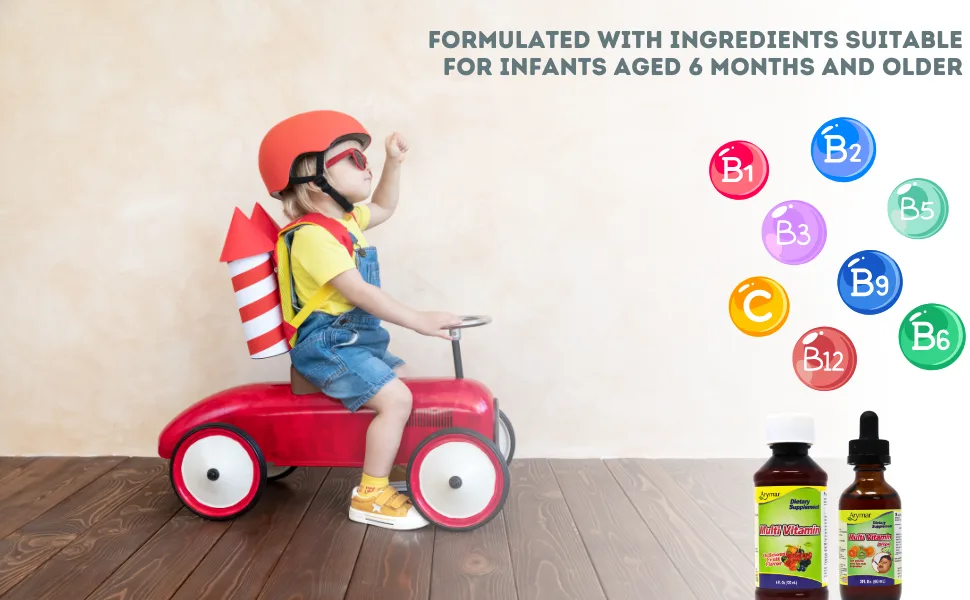 Arymar Multivitamin Liquid Supplement B-Complex Vitamin C with Dropper for Children 2oz - product information 6