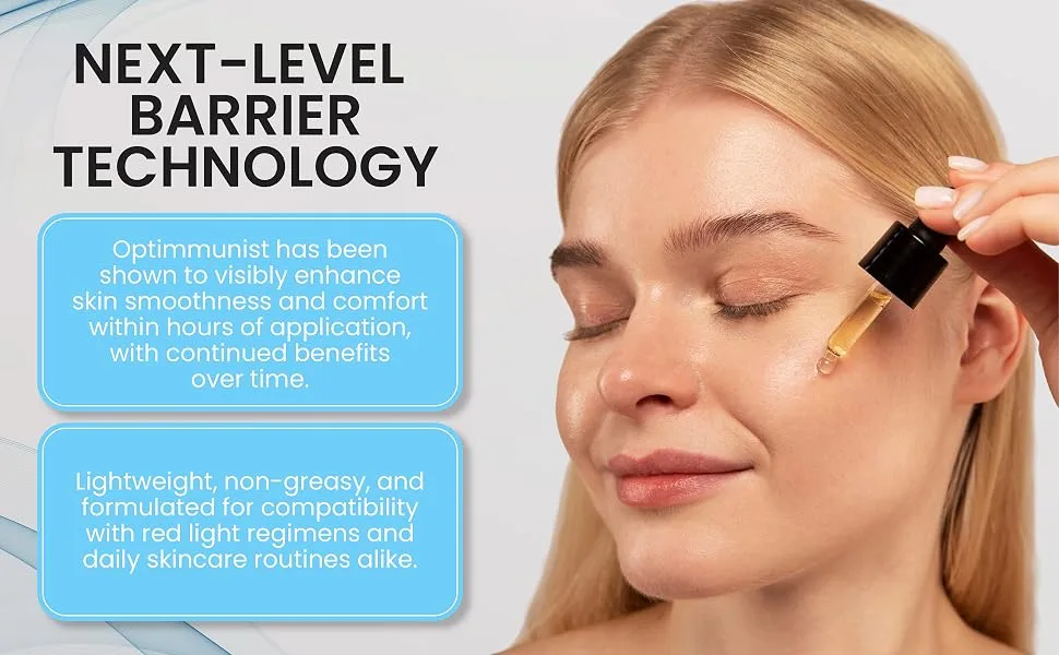 Red Light Therapy Post-Treatment Serum by Peptide Blast Amplifies & Extends Results with Marine Extract Sodium Polyglutamate & Hyaluronic Acid 1 fl oz - Algaktiv Optimmunist for helping calm