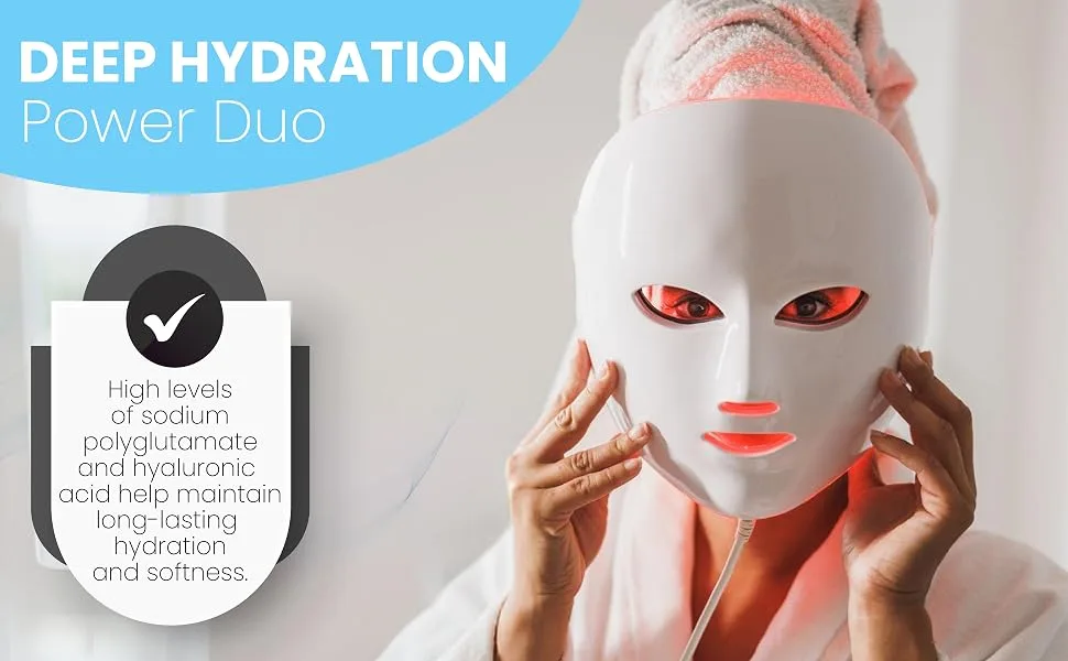 Red Light Therapy Post-Treatment Serum by Peptide Blast Amplifies & Extends Results with Marine Extract Sodium Polyglutamate & Hyaluronic Acid 1 fl oz - Deep Hydration from hyaluronic acid and sodium polyglutamate