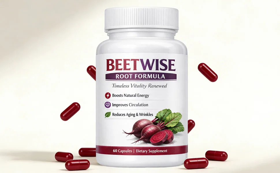 BEETWISE Root Formula | Cold Pressed - Organic Beet Root Capsules Beetroot Supplement Organic Vegan-Friendly Non-GMO Gluten-Free 60 Capsules (3Bottle) - BEETWISE