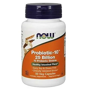 NOW Foods Probiotic-10 25 Billion Veg Capsules - product information 1