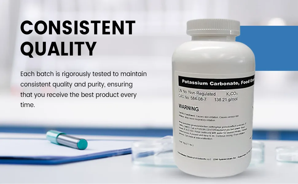 Potassium Carbonate (E501) - 1kg (2.2lb) - product information 4