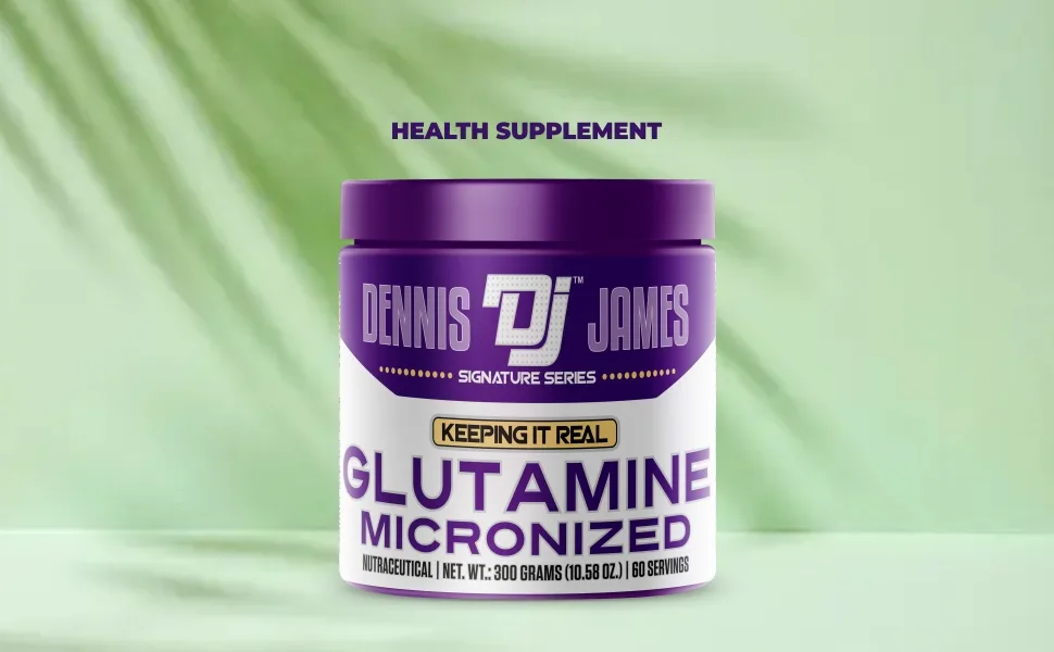 DENNIS JAMES Signature Series Glutamine Micronized | 60 Serving 300g - Dennis Glutamine
