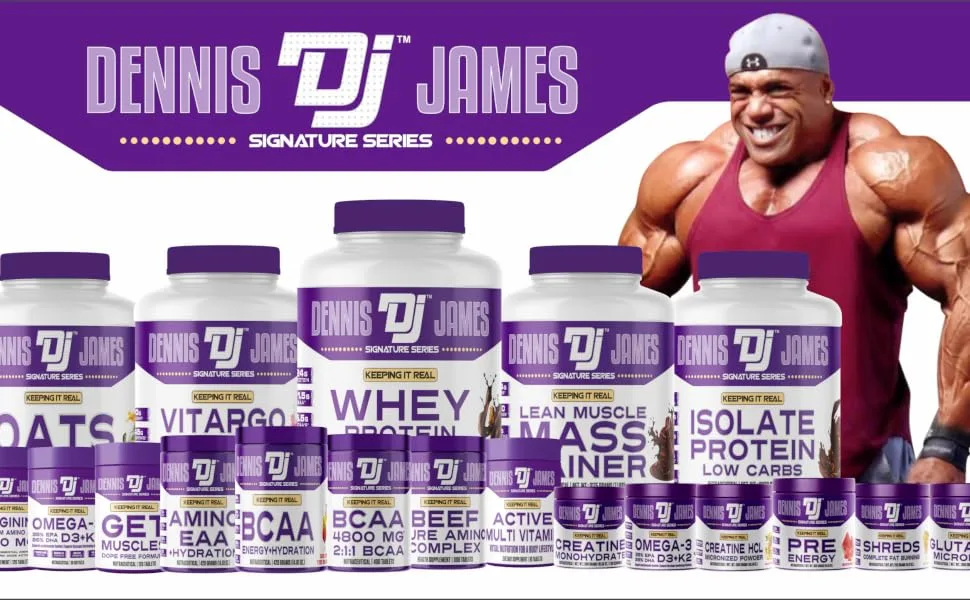 DENNIS JAMES Signature Series Glutamine Micronized | 60 Serving 300g - Dennis James