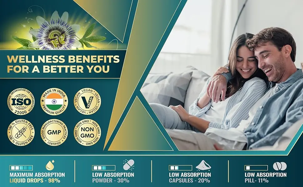 Tenmido Passion Flower Liquid Drops - Natural Herbal Extract Supplement - Alcohol-Free Vegan Non-GMO | 30ml 1Fl Oz - passion flower leaf pasiflora herb valerian root and passion flower drops pasion flower