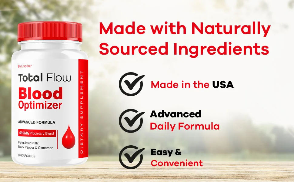(5 Pack) Total Flow Capsules - Official Total Flow Advanced Blood Support Pills Max Strength All Natural Healthy Flow Total Support Multivitamin Health & Wellness Formula 300 Capsules for 5 Months - total flow capsules supplement totalflow healthy advanced natural formula pills support