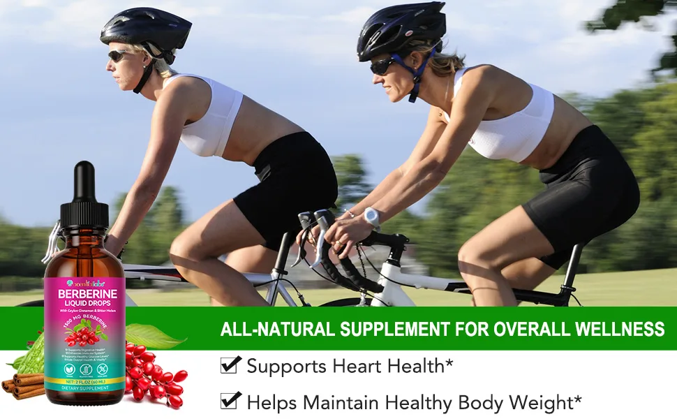 Berberine Supplement Liquid 60ml Berberine with Ceylon Cinnamon Berberine Drops with Turmeric Curcumin Bitter Melon Immune Support Digestive Health Support - berberine drops