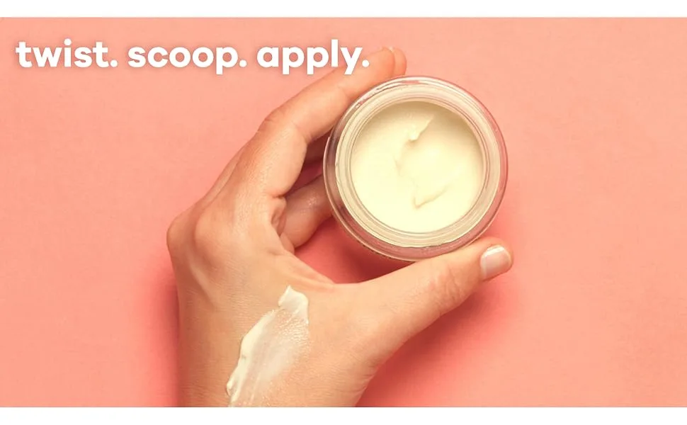 The Natural Deodorant Co  Active Deodorant Balm Orange & Bergamot 55g  Aluminium Free  Plastic Free  Extra Strength - Image describing the ease of use