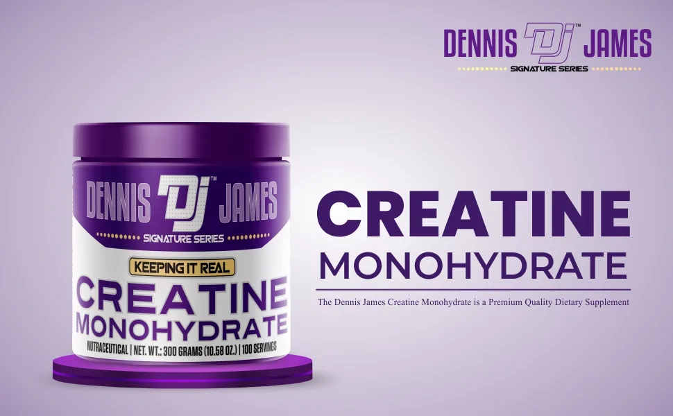 DENNIS JAMES Signature Series Creatine Monohydrate | 300g | 100 Servings | Premium Micronized Creatine for Strength Muscle Growth & Recovery - Dennis James Creatine